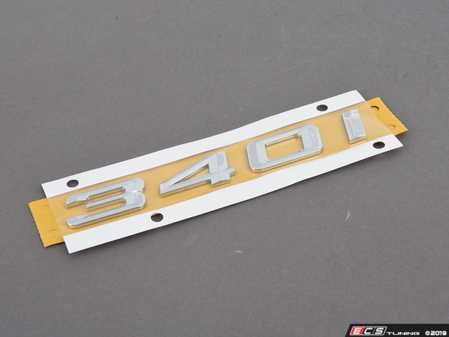 ES#2994385 - 51147423788 - Emblem - "340i" for Trunk Lid - Genuine BMW - BMW