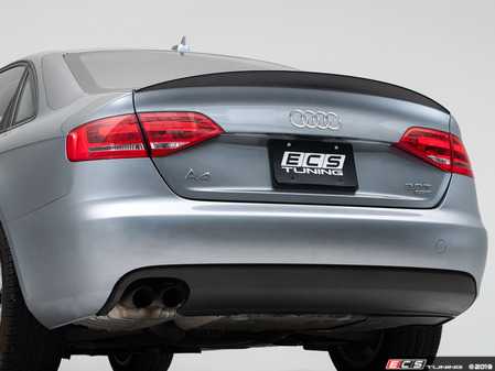 ES#4027515 - 029251ECS01 - Audi Pre-Facelift B8 A4 Trunk Spoiler - Gloss Black - Add some aggressive styling to your Audi! - ECS - Audi