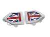 ES#4405460 - 51135A43E94 - Trim Cover Set With Pad - Union Jack  - These insert into the the side scuttle turn signal light as a decor upgrade - Genuine MINI - MINI