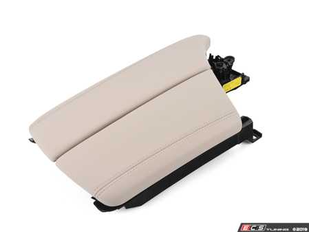 ES#2138360 - 51169216926 - Armrest Leather - Front Middle, Oyster - Genuine BMW - BMW
