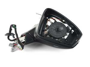 ES#3485704 - 5NN857508P9B9 - Mirror Assembly - Right - Mirror housing, electric adjustment and heated, does not include painted cover or mirror glass - Genuine Volkswagen Audi - Volkswagen