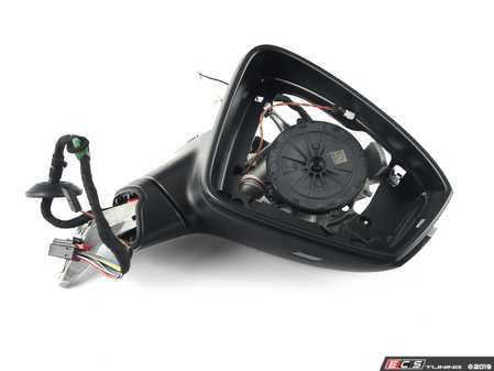 ES#3485704 - 5NN857508P9B9 - Mirror Assembly - Right - Mirror housing, electric adjustment and heated, does not include painted cover or mirror glass - Genuine Volkswagen Audi - Volkswagen