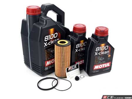 ES#3125751 - 06E115562AKT1 - Oil Service Kit - Premium  - Includes Hengst oil filter, drain plug/washer, and 7 liters of Motul 5w-40 oil - Assembled By ECS - Audi