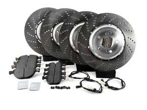 ES#4067013 - 34112282805KT15 - Front & Rear Brake Service Kit - Including Genuine rotors and hawk HPS 5.0 pads - Assembled By ECS - BMW