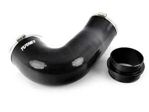 ES#4057673 - 026510tms11KT - Upgraded Silicone Upper Air Intake Pipe (Turbo Inlet to OE Airbox) - Eliminates the restrictive factory intake muffler, which provides more intake noises such as spool and the BOV. Designed with a smooth contour for unobstructed flow compared to the OE molded plastic. More airflow, more turbo response, and less turbo lag. - Turner Motorsport - BMW