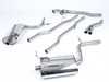 ES#2827429 - SSXAU305 - Cat-Back Exhaust System - Non-Resonated - 2.5" stainless steel with dual 100mm polished tips - Milltek Sport - Audi