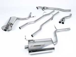 ES#2827429 - SSXAU305 - Cat-Back Exhaust System - Non-Resonated - 2.5" stainless steel with dual 100mm polished tips - Milltek Sport - Audi