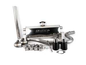 ES#3969306 - SSXVW532 - 3" Cat Back Exhaust System - Non Resonated  - Get that Exhaust tone you've been looking for! Features 3" construction with 4" Carbon Jet style tips. - Milltek Sport - Volkswagen
