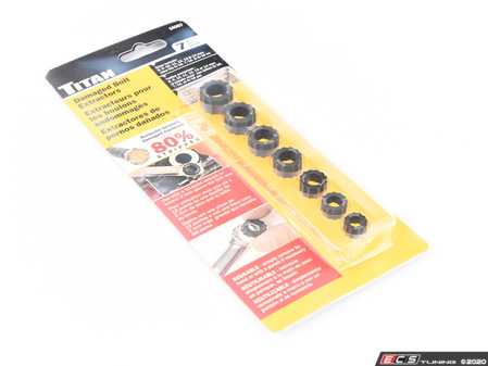 ES#4056722 - TIT16057 - 7-Piece Disposable Damaged Bolt Extractor Ring Set - Titan - Audi BMW Volkswagen Mercedes Benz MINI Porsche