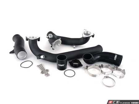 ES#3579784 - 024313ecs01-01KT - B9 S4/S5 Post Throttle Valve Charge Pipe Kit - Wrinkle Black - (NO LONGER AVAILABLE) - Ditch the plastic and increase air flow! - ECS - 