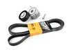ES#3690231 - 06e903133aektKT - Accessory Belt Kit W/ Tensioner  - Keep your accessories running properly with a new tensioner and drive belt - Assembled By ECS - Audi
