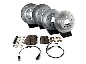 ES#3990438 - K7978 - Z23 Evolution Sport Performance Front & Rear Brake Service Kit  - Proven performance with minimal dust - Power Stop - MINI