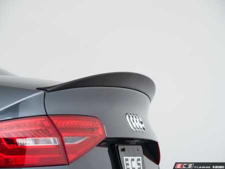 ES#4029429 - 029252ECS01 - Audi B8.5 A4 Trunk Spoiler - Gloss Black - Add some aggressive styling to your Audi! - ECS - Audi