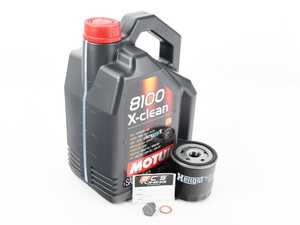 ES#3005996 - 04E115561HKT5 - Oil Service Kit - Includes Motul Oil, Hengst Filter, And Drain Plug - Assembled By ECS - Audi Volkswagen