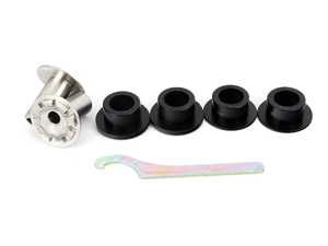 ES#2804675 - PFF85-501GBX2 - Black Series Adjustable Polyurethane Front Control Arm Bushings - Front Position - Easily add stiffness and adjustability for the track. Adds up to 0.5  of camber adjustment. - Powerflex Black Series - Audi Volkswagen