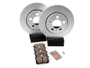 ES#3173673 - 1J0698014KT5 -  Economy Ceramic Rear Brake Service Kit (256x22) - Coated Rotors and ECS DD23 Ceramic Brake pads - Only the essentials to perform a brake service. - Assembled By ECS - Volkswagen