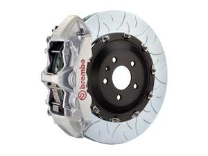 ES#2852815 - 1N3.9504A3 - 06-10 M5 (E60), 06-10 M6 (E63, E64), Front, Slotted Type-3, Silver, 405x34 2-Piece - Brembo - BMW