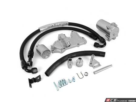 ES#2996289 - CTSCCMK7GRS3 - Billet Catch Can Kit - Reduce oil deposits that lower performance - CTS - Audi Volkswagen