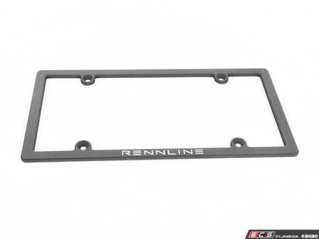 ES#3991561 - E1074B - Billet License Plate Frame - Black - Rennline black billet license plate frame - Rennline - Audi BMW Volkswagen Mercedes Benz MINI Porsche
