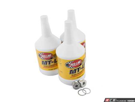 ES#3647823 - n10037105KT3 - Manual Transmission Service Kit - Featuring 3 Quarts of Redline MT-LV fluid and OEM Drain/Fill plugs and seals to service your transmission. M22x1.5 - Assembled By ECS - Audi Volkswagen