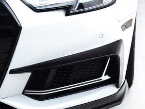 ES#3991472 - 028800ECS01 - Audi B9 A4 S-Line / S4 Grille Accent Set - Gloss Black - Upgrade your exterior styling - ECS - Audi