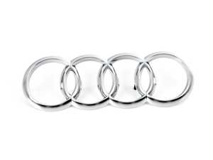 ES#3233436 - 8T0103940A - Audi Ring Emblem - Audi ring emblem located on the plastic intake manifold cover - Genuine Volkswagen Audi - Audi