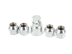 ES#4020183 - 034-604-2000 - Wheel Lock Nut Set  - Set of four high quality M14x1.5mm locking cone seat wheel nuts with key. - 034Motorsport - Audi Volkswagen