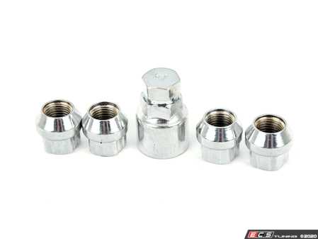 ES#4020183 - 034-604-2000 - Wheel Lock Nut Set  - Set of four high quality M14x1.5mm locking cone seat wheel nuts with key. - 034Motorsport - Audi Volkswagen