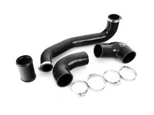 ES#3690926 - 60-330301 - High Flow Hot Side & Cold Side Pipes - Black - Upgraded Silicone hoses for the intercooler - M7 Speed - MINI