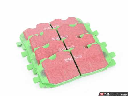 ES#4031307 - DP22277  - Front Greenstuff Performance Brake Pad Set - Designed as a mildly upgraded pad, great for an afternoon of sporty driving. - EBC - Audi