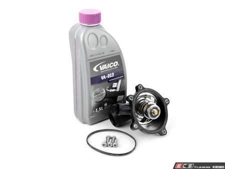 ES#3678221 - 079121115bgktKT - Thermostat Replacement Kit  - Maintain proper operating temperature with a new thermostat, housing and hardware - Assembled By ECS - Audi