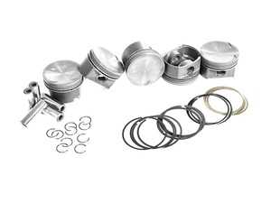 ES#4138736 - MAH-PVO1 - Mahle PowerPak Piston Set For VW & Audi 2.5L/2.5T Engines - Powerful Reliability for the street or track! Includes rings, wire locks, and wrist pins - 82.5mm bore, 9.3:1 CR, 22mm wrist pins (for use with IE rods) - Mahle - Audi Volkswagen