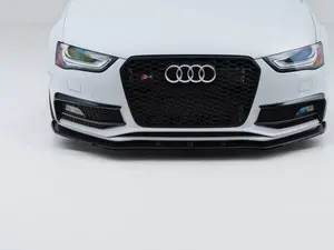 Audi B8.5 S4 / A4 S-Line Facelift Front Lip - Splitter Style - Gloss Black