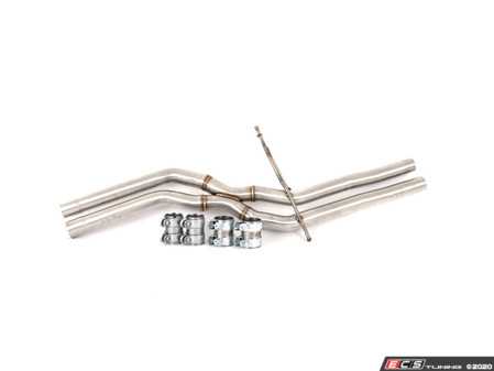 ES#3979312 - 028299ecs01KT - Audi C7 A6/A7 3.0T Center X-Pipe - Eliminate the center resonator on your OE system for a more aggressive exhaust note - ECS - Audi