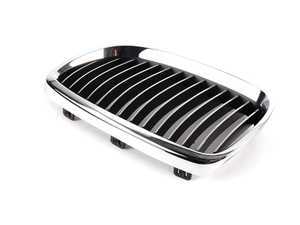 ES#78221 - 51137157277 - Kidney Grille - left - Trimmed in chrome with chrome center - Genuine BMW - BMW
