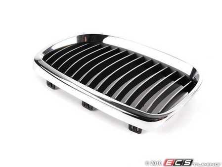 ES#78221 - 51137157277 - Kidney Grille - left - Trimmed in chrome with chrome center - Genuine BMW - BMW
