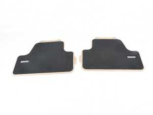 ES#2728047 - 51472350517 - BMW Modern Line Floor Mats - Rear - Gray/Black floor mats. - Genuine BMW - BMW