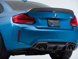 ES#4056534 - 028530TMS01 - Turner Motorsport Carbon Fiber Diffuser - F87 M2 - Complete the perfect look with Turner Motorsport's gloss carbon rear diffuser for you F87. This rear diffuser mounts in the factory location with perfect OEM fitment. - Turner Motorsport - BMW