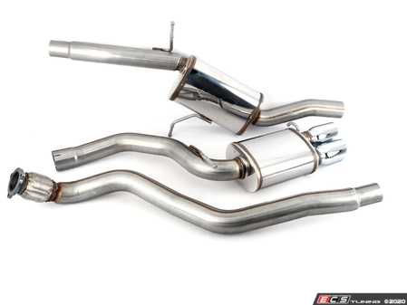 ES#2613544 - 15519 - Performance Cat-Back Exhaust System - Sport - Mandrel bent 3" 409 Stainless steel construction with dual tip, single exit polished tips - Magnaflow - Audi