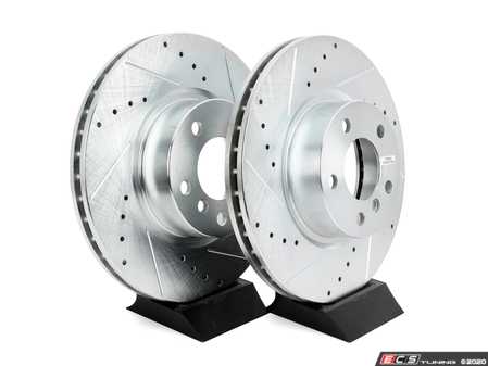 ES#3477502 - EBR1238XPR - Evolution Tru-Cast Drilled And Slotted Rotor Pair - Front (328x28) - Performance rotors built to cool quickly and prevent corrosion for years of rough us and abuse. - Power Stop - BMW