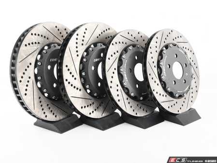 ES#4056683 - 023938ecs02KT - Front & Rear 2-Piece Brake Rotor Upgrade Kit - Direct bolt-on replacement - up to 16% less weight! - ECS - Audi