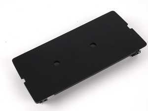 ES#448544 - 8J0863274B6PS - center console cover plate - Sabre (Black) - Covers the opening beneath the center armrest - Genuine Volkswagen Audi - Audi