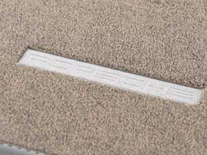 ES#3318842 - 98704480108B23 - Set Of Floor Mats - Stone Grey - Priced Each - OEM Stone Grey floor mat set - Genuine Porsche - Porsche