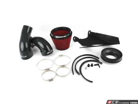 ES#4045629 - CTS-IT-290R - Performance High-Flow Air Intake System - 6" Velocity Stack  - Designed to work in conjunction with the OEM air scoop to seamlessly force cold air into the system - Flowed through a massive 6" velocity stack filter! - CTS - Audi