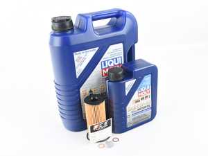 ES#4013669 - 11428575211-1KT - Liqui Moly Leichtlauf 5w40 Oil Change Kit - Featuring Leichtlauf High-Tech engine oil, Hengst filter, and a new drain plug. - Assembled By ECS - BMW