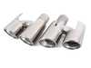 ES#3557957 - 9700440372 - 970.1 Quad Sport Style Exhaust Tips - Pair - Featuring slightly oval 90mm x 85mm polished stainless steel tips - Racing Dynamics - Porsche