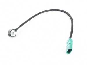 ES#3550011 - 06E905377J - Green Knock Sensor With Harness - 465mm - Detects engine ping for timing adjustment, 465mm length with green connector - Genuine Volkswagen Audi - Audi Volkswagen