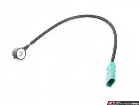 ES#3550011 - 06E905377J - Green Knock Sensor With Harness - 465mm - Detects engine ping for timing adjustment, 465mm length with green connector - Genuine Volkswagen Audi - Audi Volkswagen