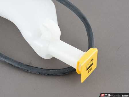 ES#2989578 - 7B0121407A - Coolant Reservoir - Holds coolant for expansion and overflow purposes.  Mounted next to cooling fan. - Genuine Volkswagen Audi - Volkswagen