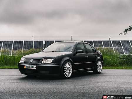 ES#4348795 - 003946LB02KT - MK4 Golf/GTI/Jetta Adjustable Damping Coilover System - With Installation Kit - Features 32 way adjustable damping, variable length, zinc-coated shock bodies and performance sway bar end links. Includes all new mounts, bearings and hardware for a comprehensive suspension package. - ECS - Volkswagen